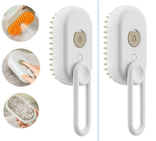 C--Cat Steam Brush Steamy Dog Brush 3 In 1 Electric Spray