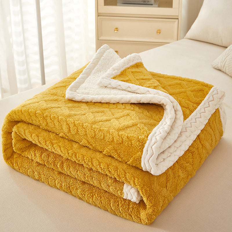 Sofa BlanketDouble Thickened Warm Sofa Blanket