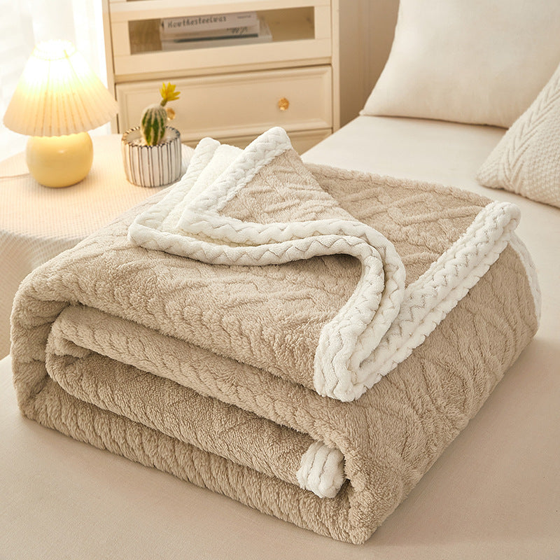 Sofa BlanketDouble Thickened Warm Sofa Blanket